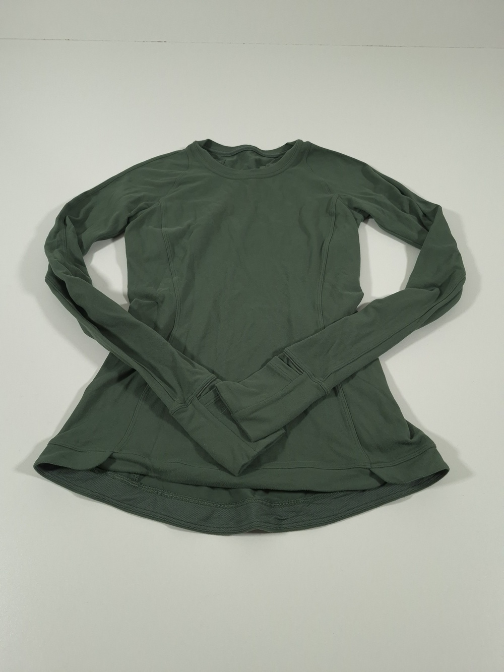 Lululemon Runderful Long Sleeve Athletic Running Top Algae Green Size 2